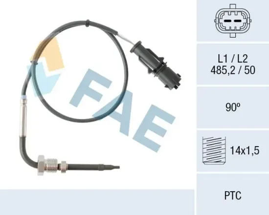Sensor, Abgastemperatur nach Rußpartikelfilter FAE 68080 Bild Sensor, Abgastemperatur nach Rußpartikelfilter FAE 68080