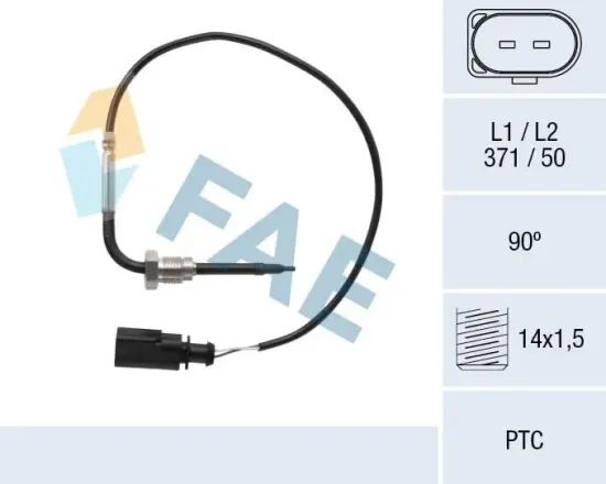 Sensor, Abgastemperatur vor Rußpartikelfilter FAE 68092 Bild Sensor, Abgastemperatur vor Rußpartikelfilter FAE 68092