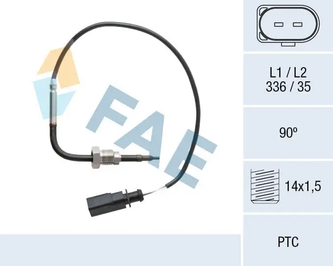 Sensor, Abgastemperatur vor Katalysator Abgasturbolader FAE 68097