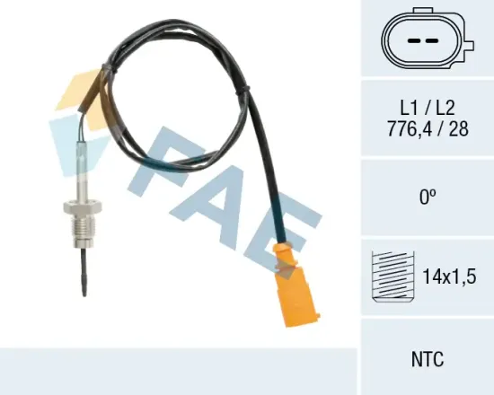 Sensor, Abgastemperatur FAE 68608 Bild Sensor, Abgastemperatur FAE 68608