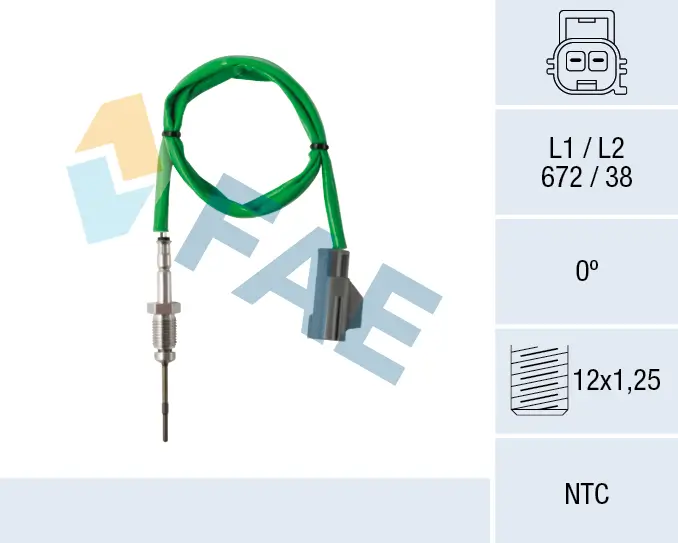 Sensor, Abgastemperatur FAE 68627