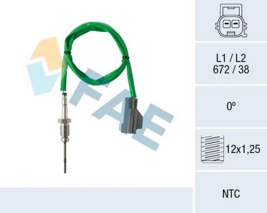 Sensor, Abgastemperatur FAE 68627 Bild Sensor, Abgastemperatur FAE 68627