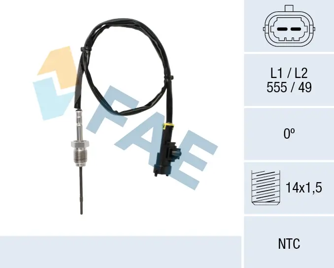 Sensor, Abgastemperatur FAE 68648