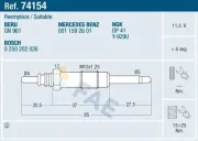 Glühkerze 11,5 V FAE 74154