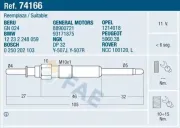 Glühkerze 11 V FAE 74166