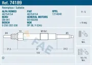 Glühkerze 11 V FAE 74189