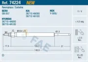 Glühkerze 11 V FAE 74224