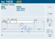 Glühkerze 11 V FAE 74235