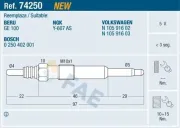 Glühkerze 5 V FAE 74250