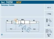 Glühkerze 4,4 V FAE 74258