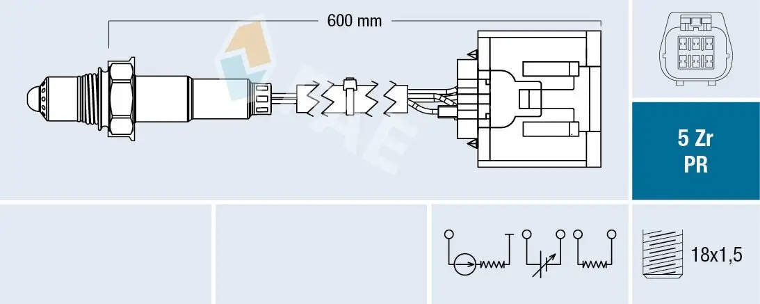 Lambdasonde vor Katalysator FAE 75089