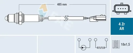 Lambdasonde FAE 75634 Bild Lambdasonde FAE 75634
