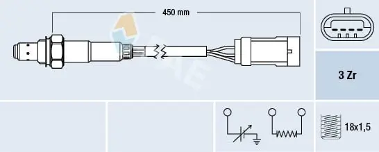 Lambdasonde FAE 77222 Bild Lambdasonde FAE 77222