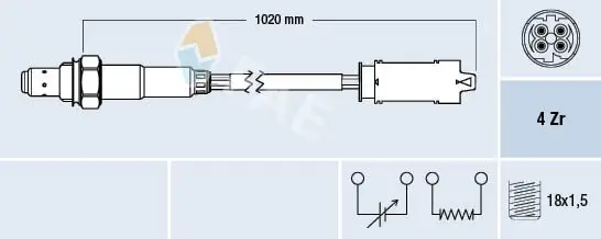 Lambdasonde FAE 77238 Bild Lambdasonde FAE 77238