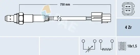 Lambdasonde FAE 77291 Bild Lambdasonde FAE 77291
