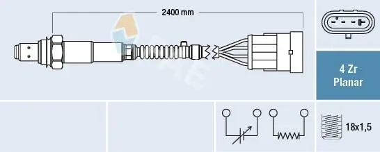 Lambdasonde FAE 77366 Bild Lambdasonde FAE 77366