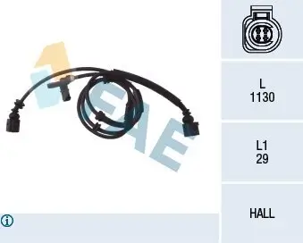 Sensor, Raddrehzahl FAE 78029 Bild Sensor, Raddrehzahl FAE 78029