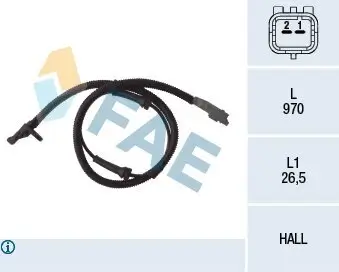 Sensor, Raddrehzahl FAE 78031 Bild Sensor, Raddrehzahl FAE 78031