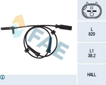 Sensor, Raddrehzahl FAE 78049 Bild Sensor, Raddrehzahl FAE 78049