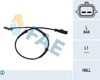 Sensor, Raddrehzahl FAE 78055