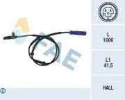 Sensor, Raddrehzahl Hinterachse FAE 78076