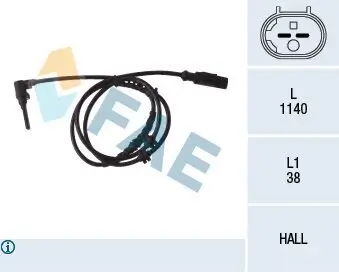 Sensor, Raddrehzahl FAE 78084