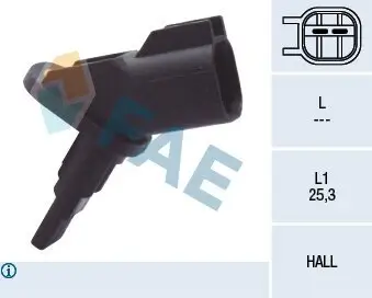 Sensor, Raddrehzahl FAE 78094