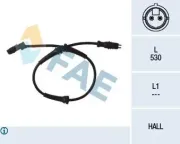 Sensor, Raddrehzahl Vorderachse FAE 78099