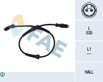 Sensor, Raddrehzahl Vorderachse FAE 78099 Bild Sensor, Raddrehzahl Vorderachse FAE 78099