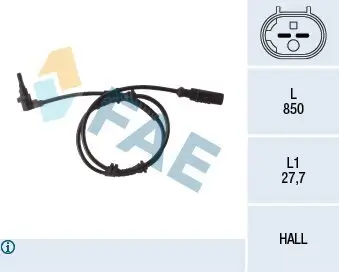 Sensor, Raddrehzahl FAE 78112