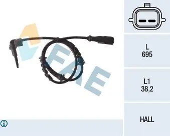 Sensor, Raddrehzahl FAE 78119 Bild Sensor, Raddrehzahl FAE 78119