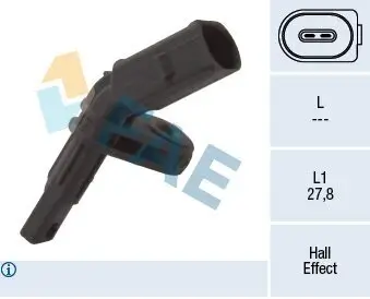 Sensor, Raddrehzahl FAE 78142 Bild Sensor, Raddrehzahl FAE 78142