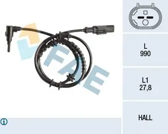 Sensor, Raddrehzahl FAE 78244 Bild Sensor, Raddrehzahl FAE 78244