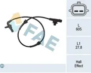 Sensor, Raddrehzahl FAE 78275