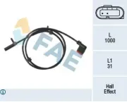 Sensor, Raddrehzahl FAE 78289