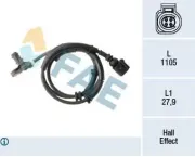 Sensor, Raddrehzahl Hinterachse FAE 78294