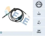 Sensor, Raddrehzahl Hinterachse links FAE 78301