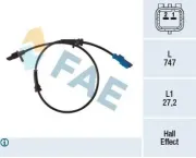 Sensor, Raddrehzahl FAE 78333