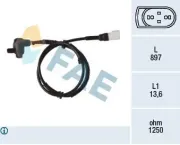 Sensor, Raddrehzahl Vorderachse FAE 78353