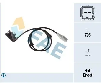 Sensor, Raddrehzahl FAE 78405 Bild Sensor, Raddrehzahl FAE 78405