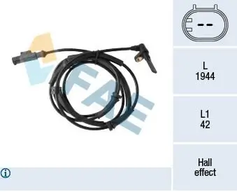 Sensor, Raddrehzahl FAE 78432