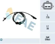 Sensor, Raddrehzahl Vorderachse FAE 78437