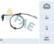 Sensor, Raddrehzahl FAE 78442