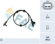 Sensor, Raddrehzahl FAE 78454