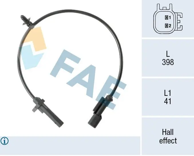 Sensor, Raddrehzahl FAE 78570 Bild Sensor, Raddrehzahl FAE 78570