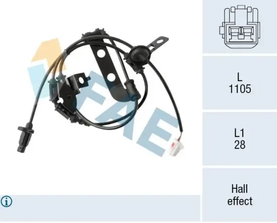 Sensor, Raddrehzahl Hinterachse links FAE 78571 Bild Sensor, Raddrehzahl Hinterachse links FAE 78571