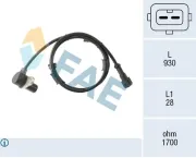 Sensor, Raddrehzahl FAE 78579