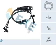 Sensor, Raddrehzahl Vorderachse links FAE 78738