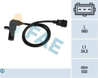 Impulsgeber, Kurbelwelle FAE 79070 Bild Impulsgeber, Kurbelwelle FAE 79070