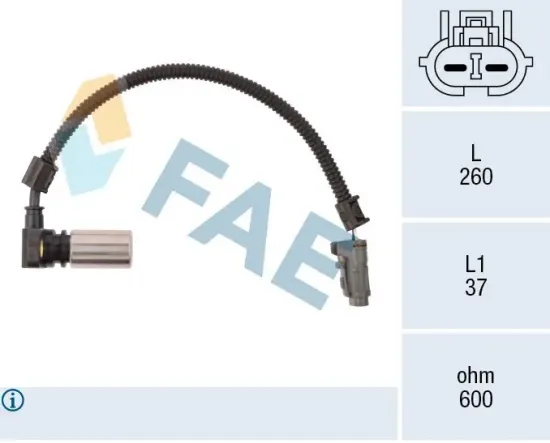 Drehzahlsensor, Automatikgetriebe FAE 79086 Bild Drehzahlsensor, Automatikgetriebe FAE 79086